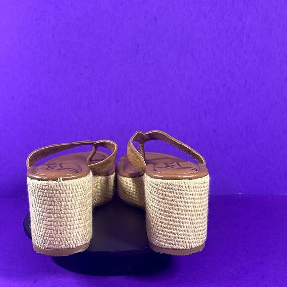 Zodiac Brown Rio‎ Espadrille Wedge Sandals Shoe Size 9.5-NEW - Picture 4 of 8